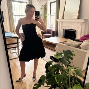 Guy Laroche Black Strapless Dress